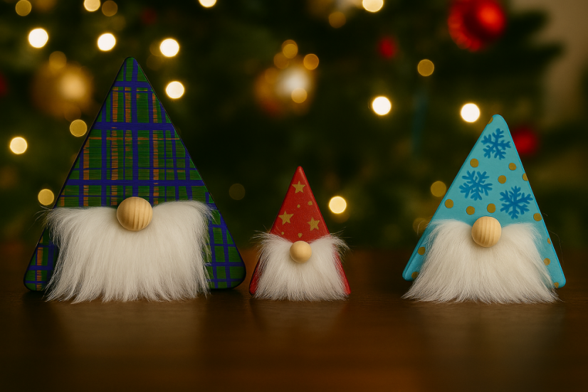 Dřevěný trpaslík - Výška: 10 cm