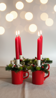 Sada adventních svícnů Medvídci