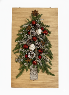 Dřevěný vánoční stromeček na zavěšení