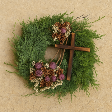 Smuteční věnce/kytice - Rozměr - cca 30x30 cm