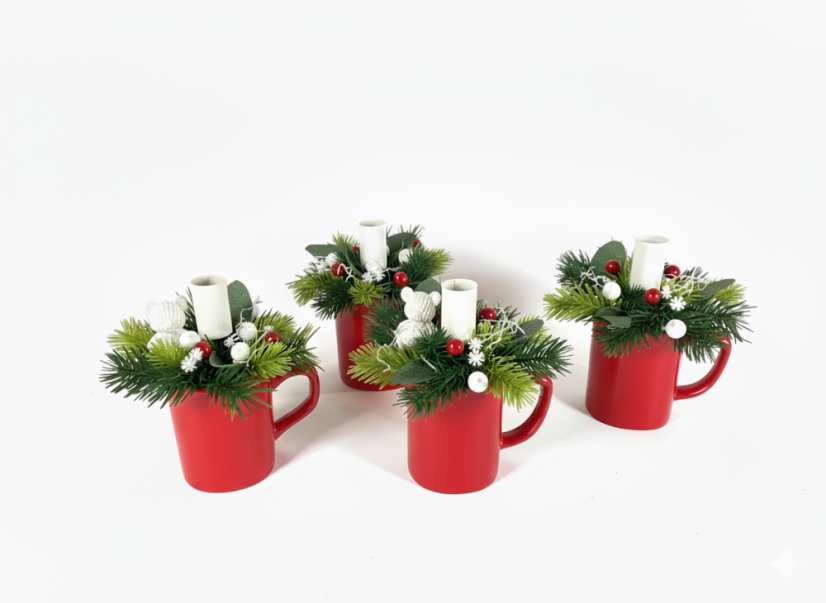 Sada adventních svícnů Medvídci