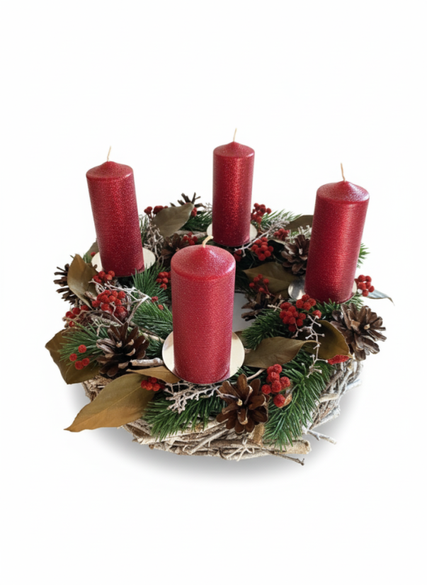 Adventní Věnec Zimní Les