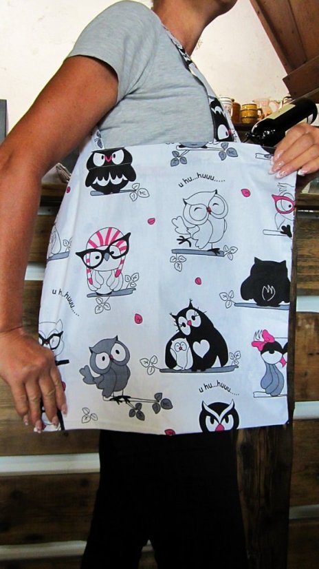 Látková taška s dlouhými uchy