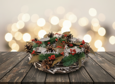 Adventní Věnec Zimní Les