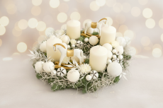 Adventní věnec Zimní Koníci