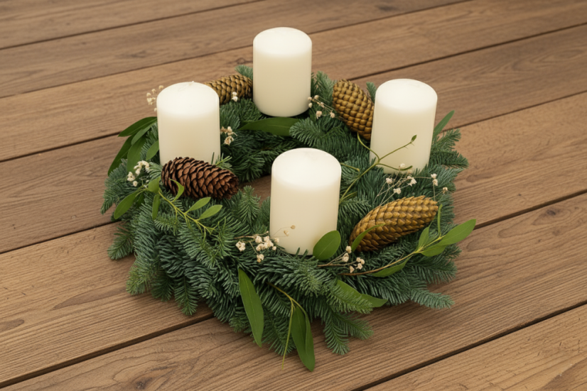 Adventní věnec Zimní světlo