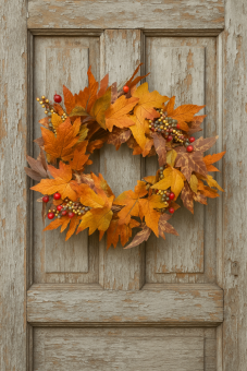 Věnec Podzimní listí